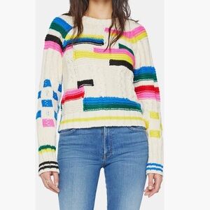 MOTHER the itsy raglan cotton blend sweater